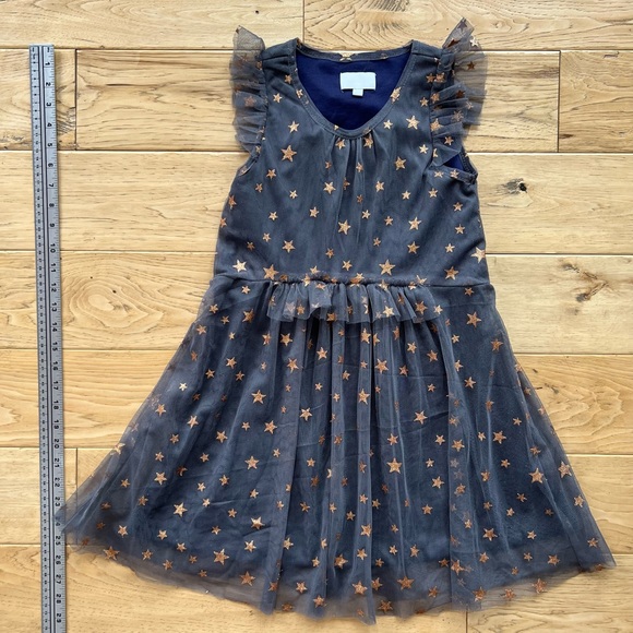 BCBGMAXAZRIA Girls Sparkly Star dress - Picture 4 of 6